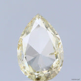 0.74 Carat Natural Fancy brownish Yellow color Diamond ,Pear Rose Cut Diamond , Si1 Clarity , for jewellery