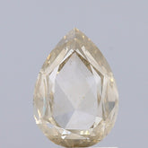 1.24 Carat Natural Fancy brownish Yellow color Diamond ,Pear Rose Cut Diamond , Vs2 Clarity , for jewellery