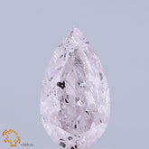 Natural 1.01 carat Fancy Light PINK Diamond ,Pear Cut Diamond ,i2 Clarity , natural pink diamond , fancy color diamond