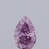 Natural 0.31 carat Fancy Intense Pink Purple Diamond ,Pear Cut Diamond ,i2 Clarity , natural pink diamond , fancy color diamond