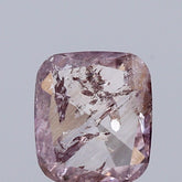 Natural 0.84 carat Fancy Pink Purple Diamond ,Cushion Rose Cut Diamond ,i3 Clarity , natural pink diamond , fancy color diamond