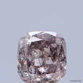 Natural 0.53 carat Fancy Brownish Pink Diamond ,Cushion Cut Diamond ,i2 Clarity , natural pink diamond , fancy color diamond