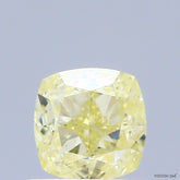 0.79 Carat Natural Fancy Yellow color Diamond ,Cushion Modified Brilliant Cut Diamond , Vvs1 Clarity , for jewellery