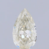 0.81 Carat Natural Fancy Light brownish Yellow color Diamond ,Pear Modified Brilliant Cut Diamond , Si2 Clarity