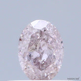 Natural 0.37 carat Fancy Brownish PINK Diamond ,Oval Cut Diamond ,i1 Clarity , natural pink diamond , fancy color diamond