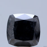 7.38 Carat Natural Fancy Dark Gray Color Diamond ,Cushion Modified Brilliant Cut Diamond , i3 Clarity (NO Treated & NO Synthetic)