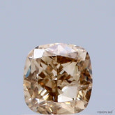 0.64 Carat Natural Fancy Pinkish Brown color Diamond ,Cushion Modified Brilliant Cut Diamond , Vs2 Clarity