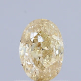 0.71 Carat Natural Fancy Brownish Yellow color Diamond ,Oval Modified Brilliant Cut Diamond , i1 Clarity
