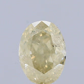 1.00 Carat Natural Fancy Brownish Yellow color Diamond ,Oval Modified Brilliant Cut Diamond , i1 Clarity