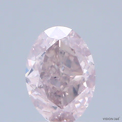 Natural 0.52 carat Fancy PINK Diamond ,Oval Cut Diamond ,Si1  Clarity , natural pink diamond , fancy color diamond