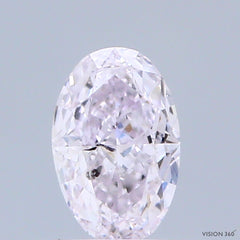 Natural 0.50 carat Fancy Light PINK Diamond ,Oval Cut Diamond ,Si2  Clarity , natural pink diamond , fancy color diamond