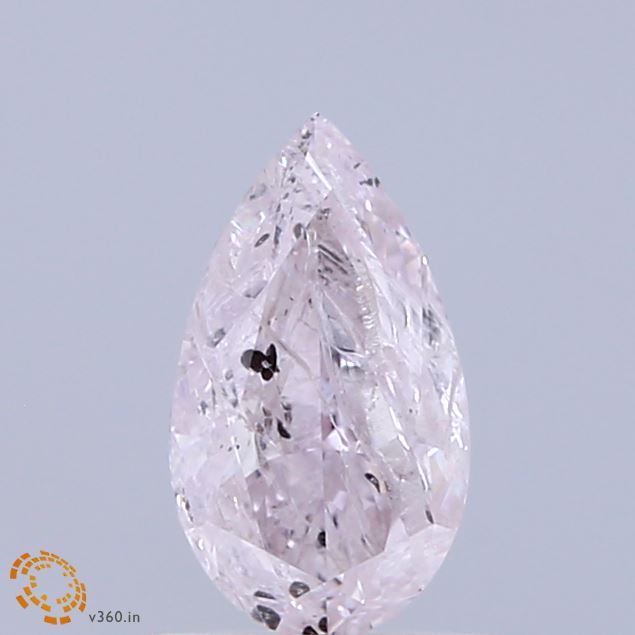 Natural 1.01 carat Fancy Light PINK Diamond ,Pear Cut Diamond ,i2  Clarity , natural pink diamond , fancy color diamond