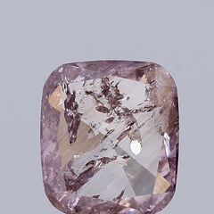 Natural 0.84 carat Fancy Pink Purple  Diamond ,Cushion Rose Cut Diamond ,i3  Clarity , natural pink diamond , fancy color diamond