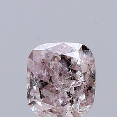 Natural 0.60 carat Fancy Pink Diamond ,Cushion Cut Diamond ,i3  Clarity , natural pink diamond , fancy color diamond