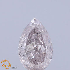 Natural 0.69 carat Fancy Light PINK Diamond ,Pear Cut Diamond ,i3  Clarity , natural pink diamond , fancy color diamond
