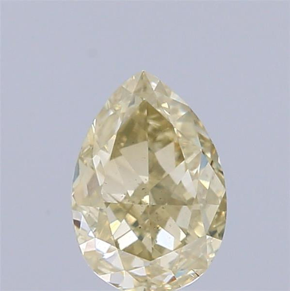0.69 Carat Natural Fancy brownish Yellow color Diamond ,Pear Modified Brilliant Cut Diamond , Si2 Clarity , for jewellery