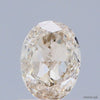 0.52 Carat Natural Fancy Light Yellow Brown color Diamond ,Oval Modified Brilliant Cut Diamond , Vvs1 Clarity