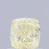 0.58 Carat Natural Fancy Light Yellow color Diamond ,Cushion Modified Brilliant Cut Diamond , Vvs1 Clarity