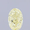 0.39 Carat Natural Fancy Yellow color Diamond ,Oval Modified Brilliant Cut Diamond , Vvs1 Clarity