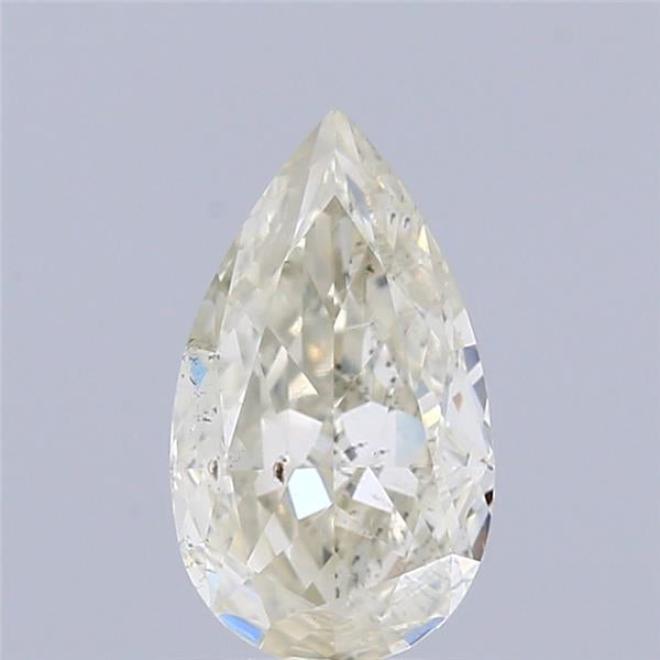0.81 Carat Natural Fancy Light brownish Yellow color Diamond ,Pear Modified Brilliant Cut Diamond , Si2 Clarity