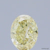 0.32 Carat Natural Fancy Yellow color Diamond ,Oval Modified Brilliant Cut Diamond , Si1 Clarity