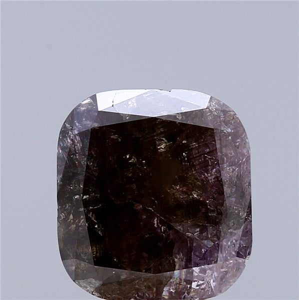 3.94 Carat Natural Fancy Pink Brown color Diamond ,Cushion Modified Brilliant Cut Diamond , i3 Clarity , For jewellery
