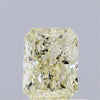 0.81 Carat Natural Fancy  Light Green Yellow color Diamond ,Radiant Modified Brilliant Cut Diamond , Si2 Clarity , for jewellery