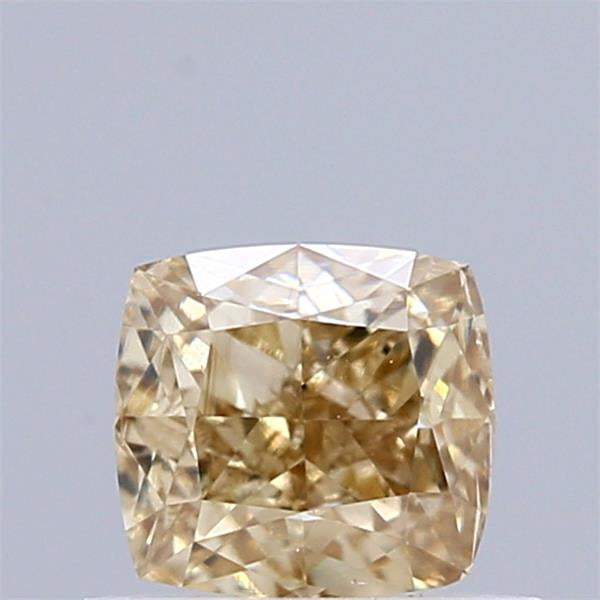 0.70 Carat Natural Fancy Brown Yellow color Diamond ,Cushion Modified Brilliant Cut Diamond , Vvs1 Clarity
