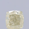 0.67 Carat Natural Fancy brownish Yellow color Diamond ,Cushion Modified Brilliant Cut Diamond , Vs1 Clarity