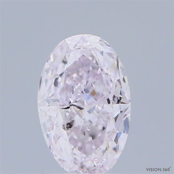 Natural 0.50 carat Fancy Light PINK Diamond ,Oval Cut Diamond ,Si2  Clarity , natural pink diamond , fancy color diamond