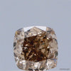 0.68 Carat Natural Fancy Pink Brown color Diamond ,Cushion Modified Brilliant Cut Diamond , si1 Clarity