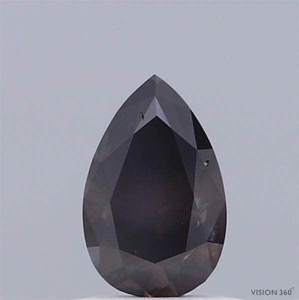 0.84 Carat Natural Fancy Bluish Gray color Diamond ,Pear Modified Brilliant Cut Diamond , Si2 Clarity , For jewellery