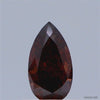 0.34 Carat Natural Fancy Dark Orange Brown color Diamond ,Pear Modified Brilliant Cut Diamond , Si2 Clarity , For jewellery