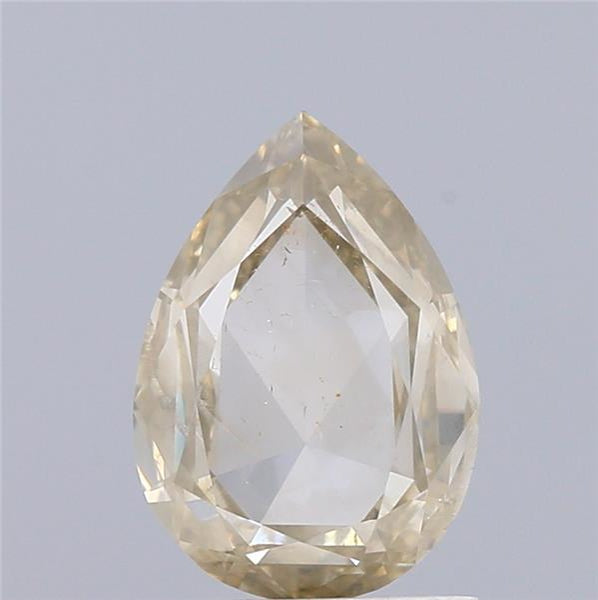 1.24 Carat Natural Fancy brownish Yellow color Diamond ,Pear Rose Cut Diamond , Vs2 Clarity , for jewellery