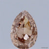 0.50 Carat Natural Fancy Brown Pink color Diamond ,Pear Modified Brilliant Cut Diamond , Vs2 Clarity