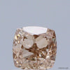 0.51 Carat Natural Fancy Pink Brown color Diamond ,Cushion Modified Brilliant Cut Diamond , Si1 Clarity