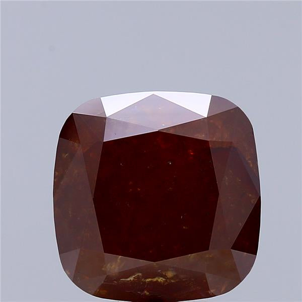 5.18 Carat Natural Fancy Deep Brown Orange color Diamond ,Cushion Modified Brilliant Cut Diamond , i1 Clarity , For jewellery
