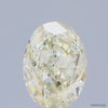 0.55 Carat Natural Fancy Light Yellow color Diamond ,Oval Modified Brilliant Cut Diamond , Vvs1 Clarity