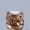 0.52 Carat Natural Fancy Pink Brown color Diamond ,Cushion Modified Brilliant Cut Diamond , Vvs1 Clarity