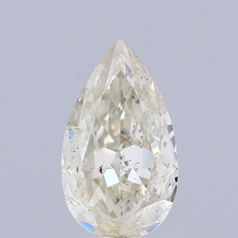0.81 Carat Natural Fancy Light brownish Yellow color Diamond ,Pear Modified Brilliant Cut Diamond , Si2 Clarity