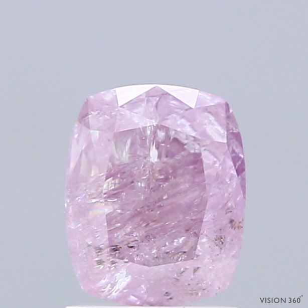 GiA Natural 1.56 carat Fancy PURPLE PINK Diamond ,i3 Clarity ,GIA certified natural pink diamond , fancy color diamond