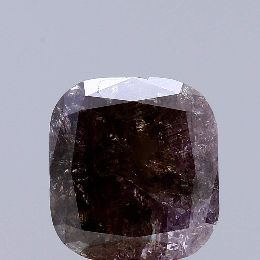 3.94 Carat Natural Fancy Pink Brown color Diamond ,Cushion Modified Brilliant Cut Diamond , i3 Clarity , For jewellery