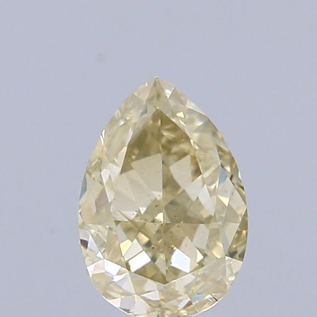 0.69 Carat Natural Fancy brownish Yellow color Diamond ,Pear Modified Brilliant Cut Diamond , Si2 Clarity , for jewellery
