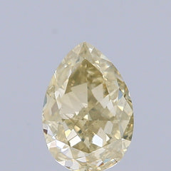 0.69 Carat Natural Fancy brownish Yellow color Diamond ,Pear Modified Brilliant Cut Diamond , Si2 Clarity , for jewellery
