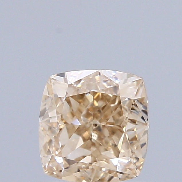0.80 Carat Natural Fancy brownish Yellow color Diamond ,Cushion Modified Brilliant Cut Diamond , Vvs2 Clarity