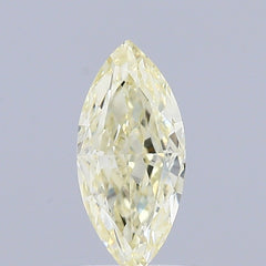 0.56 Carat Natural Fancy Yellow color Diamond ,Marquise Modified Brilliant Cut Diamond , Vvs1 Clarity