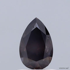 0.84 Carat Natural Fancy Bluish Gray color Diamond ,Pear Modified Brilliant Cut Diamond , Si2 Clarity , For jewellery