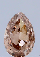 0.50 Carat Natural Fancy Brown Pink color Diamond ,Pear Modified Brilliant Cut Diamond , Vs2 Clarity