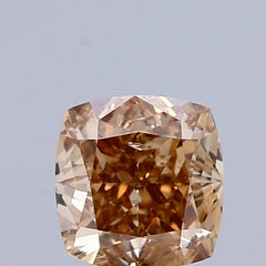 0.83 Carat Natural Fancy Pinkish Brown color Diamond ,Cushion Modified Brilliant Cut Diamond , si1 Clarity