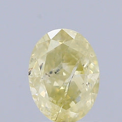 0.65 Carat Natural Fancy Brownish Yellow color Diamond ,Oval Modified Brilliant Cut Diamond , i2 Clarity